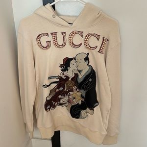 Gucci  Tan Hoodie _Size medium but fits small